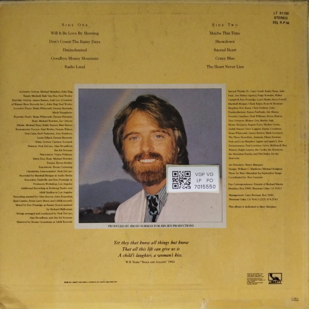 Michael Martin Murphey - The Heart Never Lies (Vinyl)