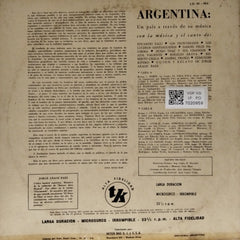 Various - Argentina: Un Pais A Traves De Su Musica (Vinyl)