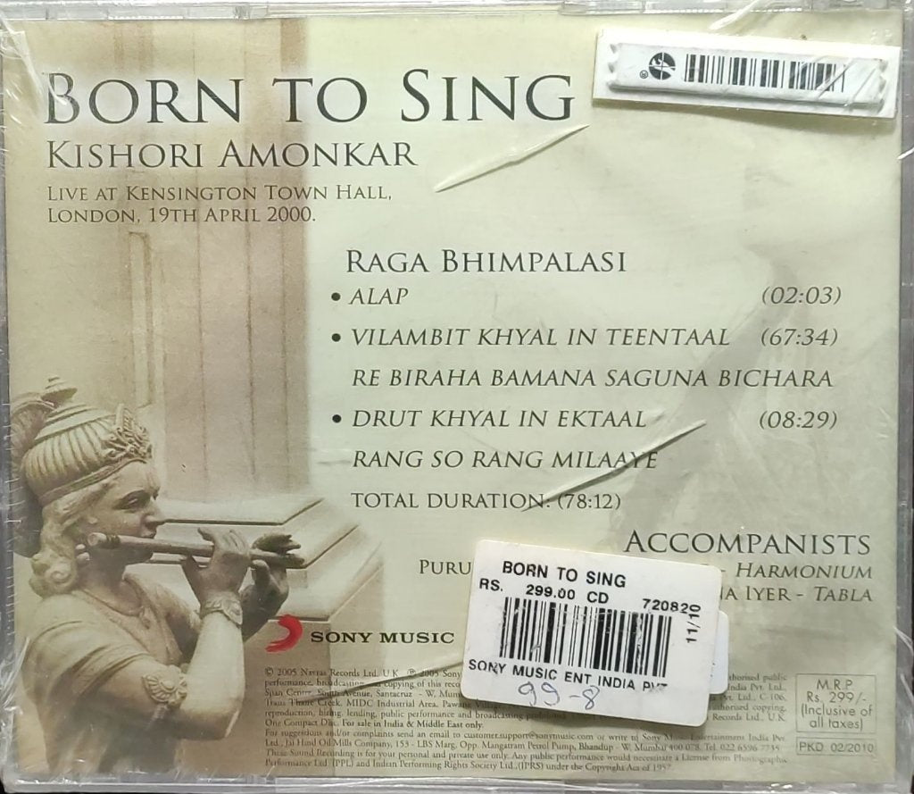 Kishori Amonkar - Born to Sing (CD)