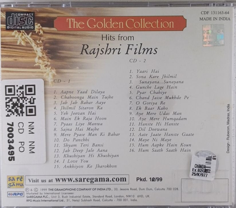 Various - Hits from Rajshri Films (CD) (2)