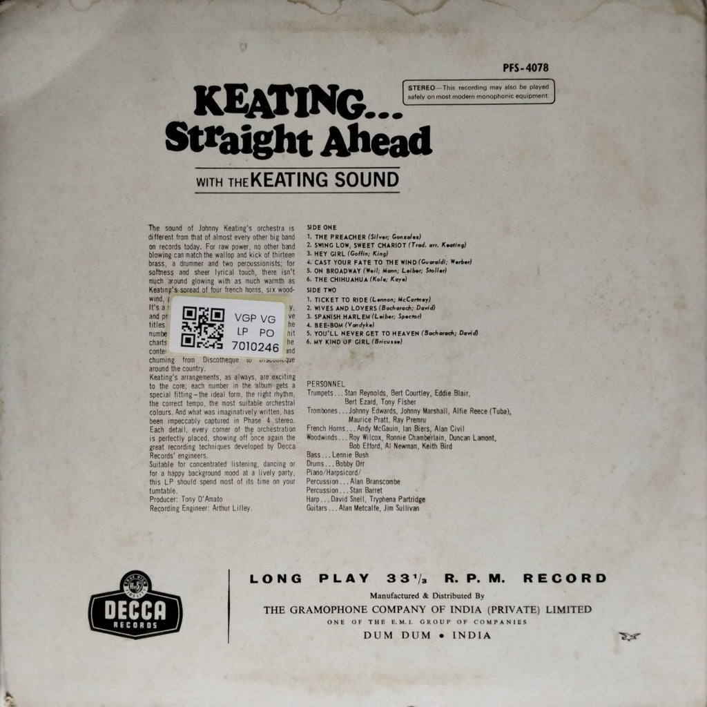 The Keating Sound - Keating... Straight Ahead (Vinyl)