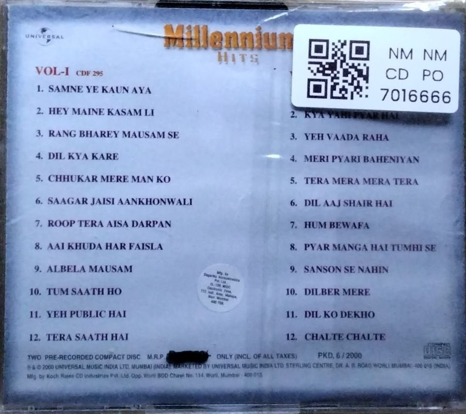 Kishore Kumar - Millennium Hits (CD) (2)