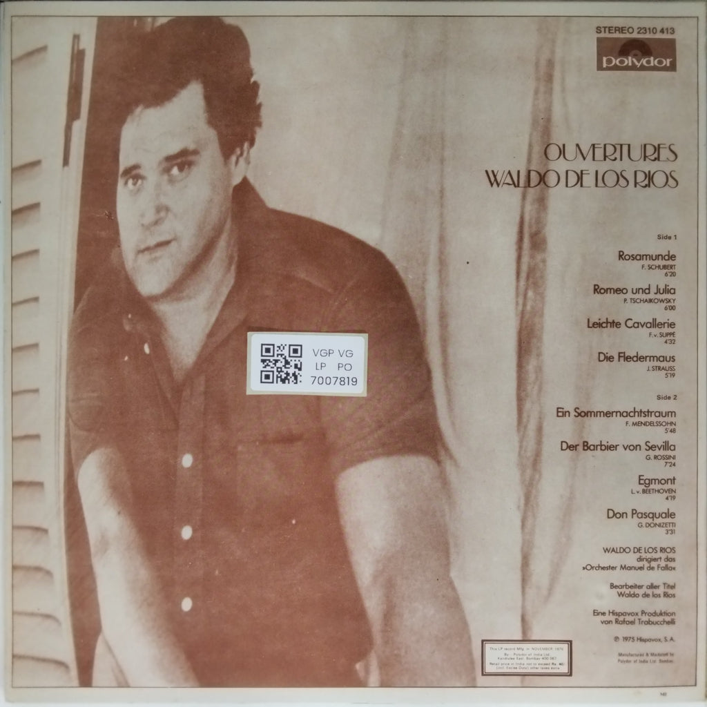 Waldo de los Rios - Ouvertures (Vinyl)