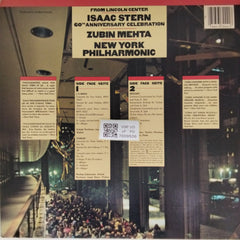 Isaac Stern, Zubin Mehta, New York Philharmonic - From Lincoln Center: 60th Anniversary Celebration (Vinyl)