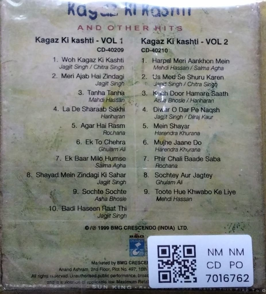 Various - Kagaz Ki Kashti and Other Hits (CD) (2)