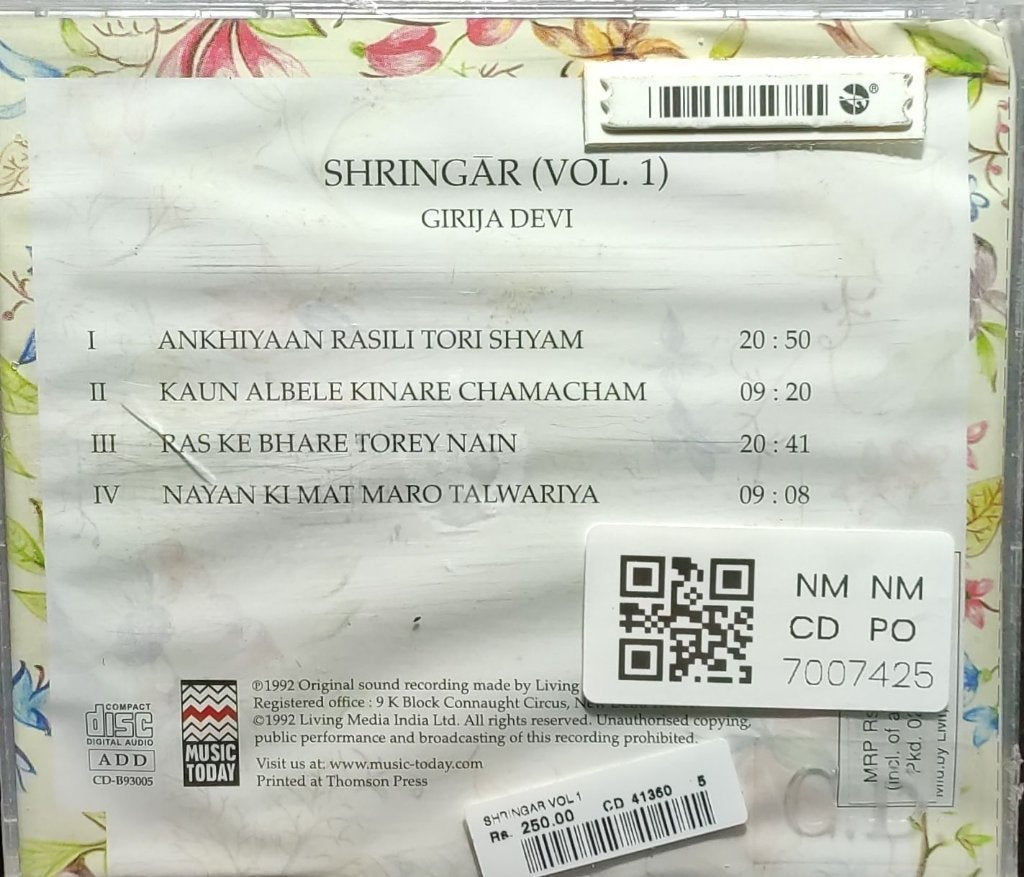 Girija Devi - Shringār: The Many Moods of Love (CD)