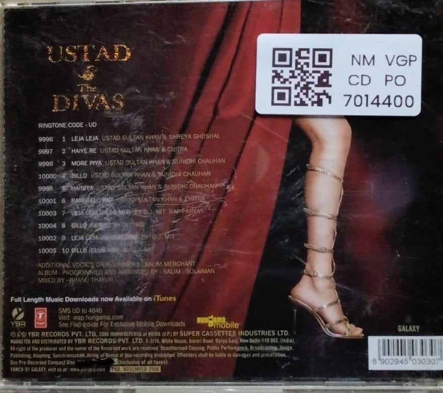 Sunidhi Chauhan/ Shreya Ghoshal - Ustad & The Divas (CD)