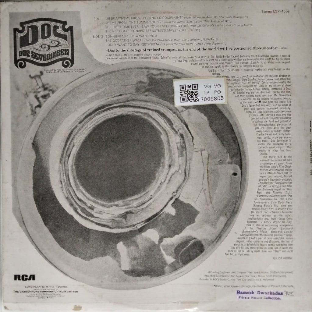 Doc Severinsen - Doc Severinsen (Vinyl)