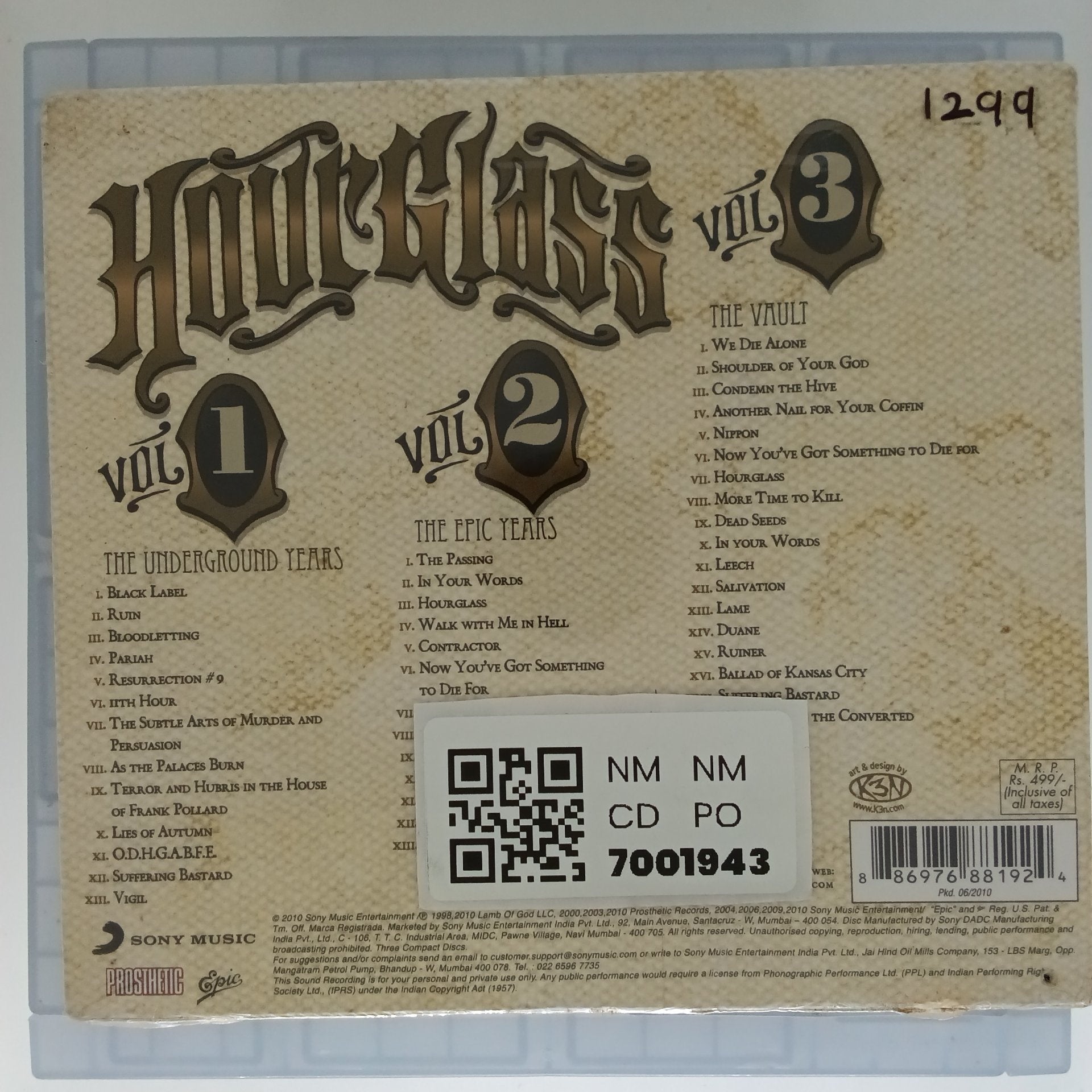 Lamb of God - Hourglass (CD)