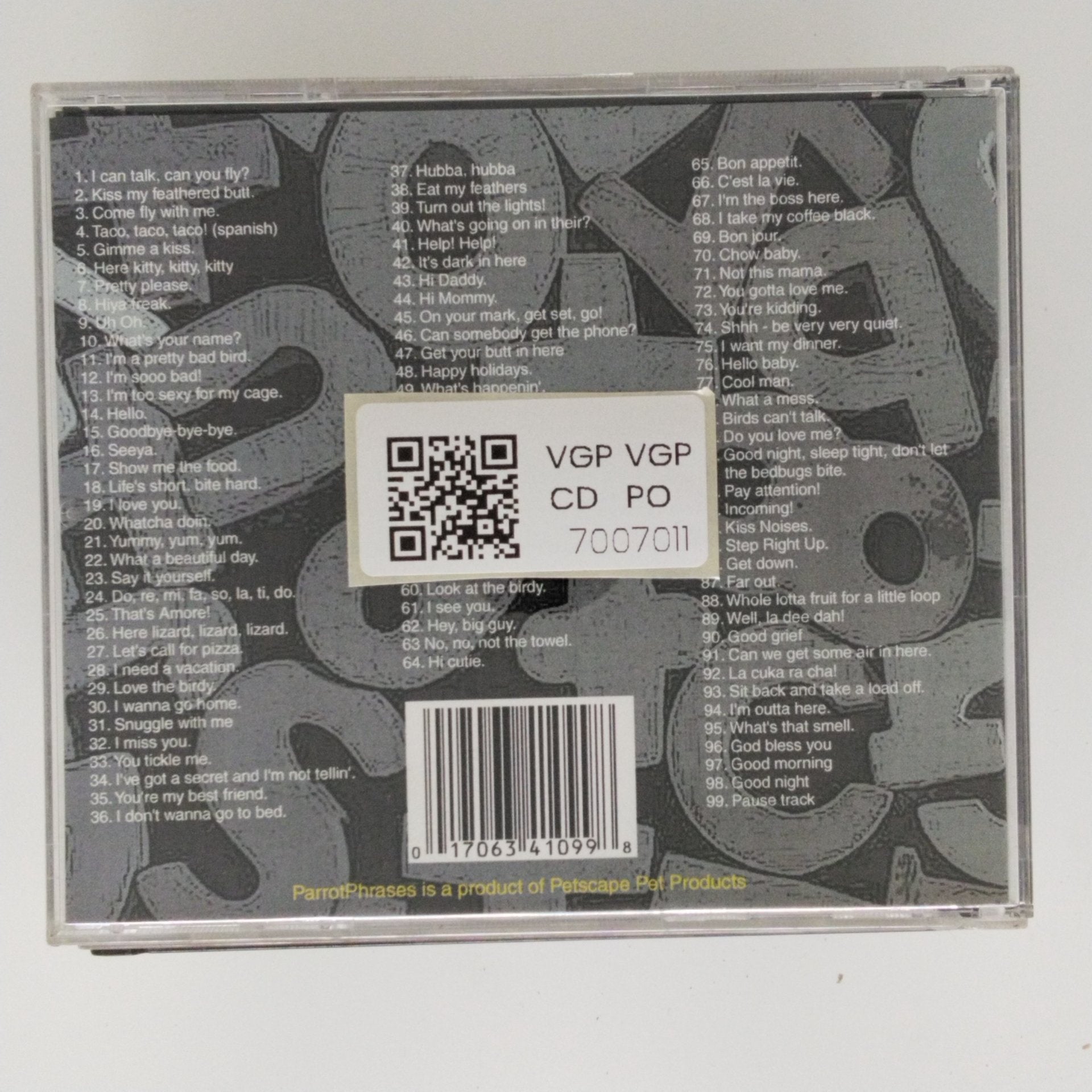 Petscape Pet Products - ParrotPhrases ABC'S (CD)