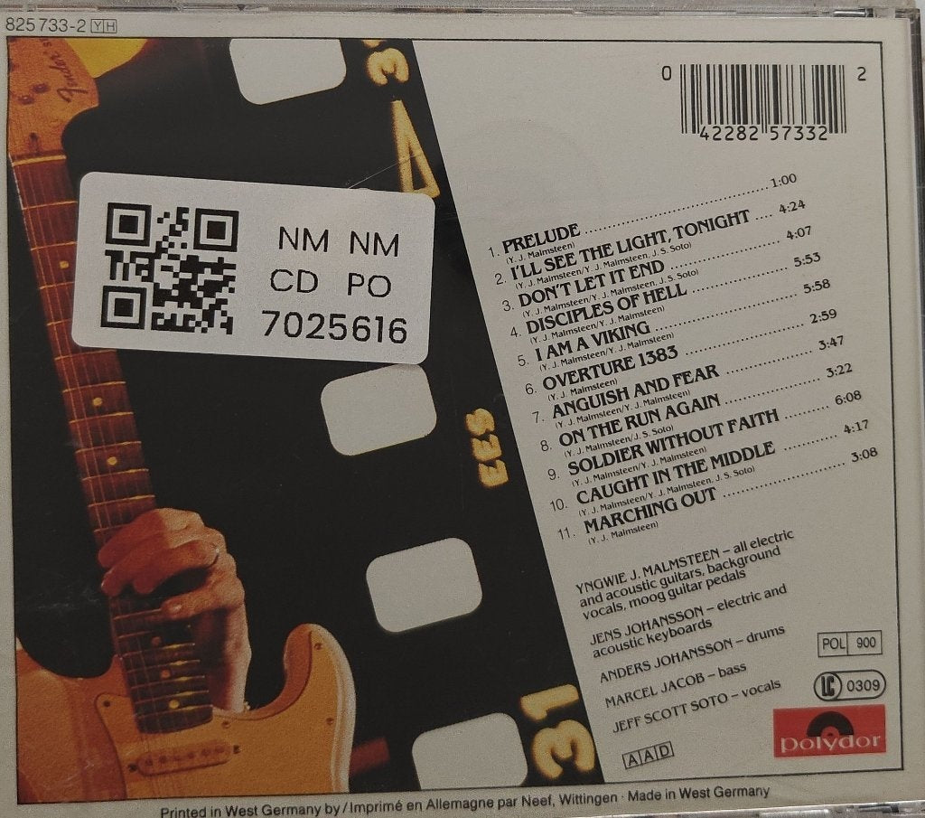 Yngwie J. Malmsteen - Rising Force Marching Out (CD)