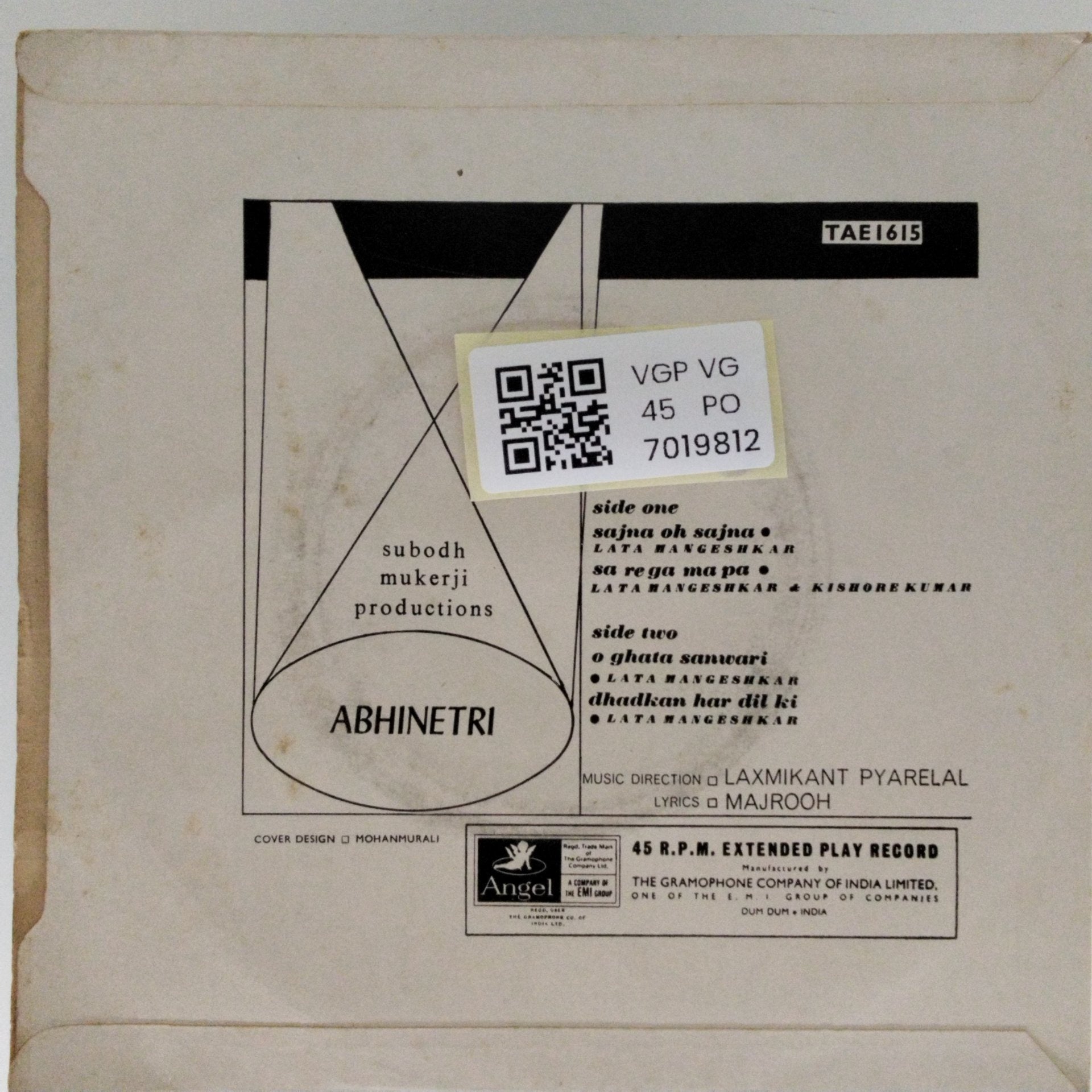 Laxmikant Pyarelal - Abhinetri (45-RPM)