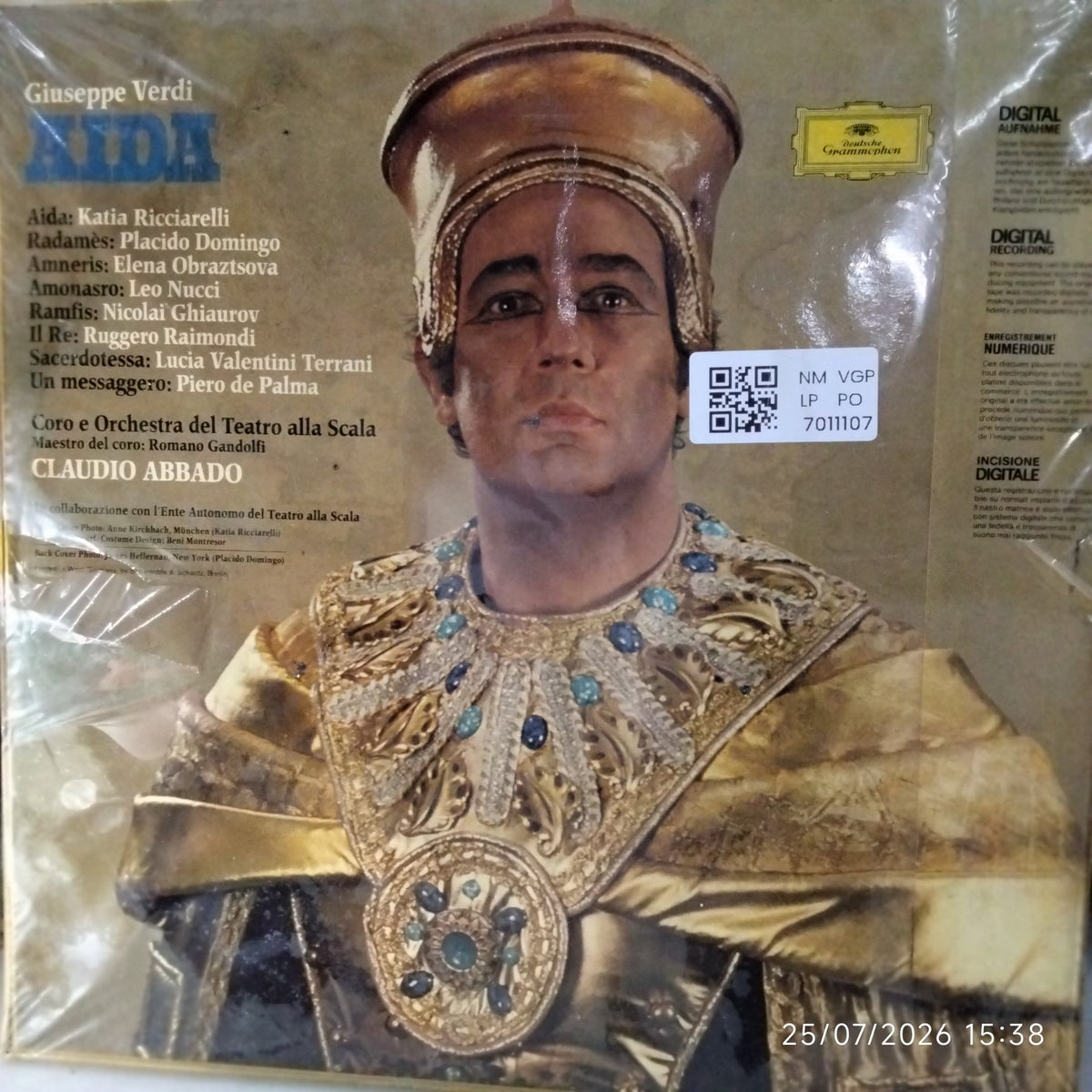 Giuseppe Verdi, Claudio Abbado - Aida (Vinyl)