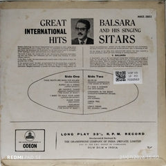 Balsara and His Singing Sitars - Great International Hits (Vinyl)