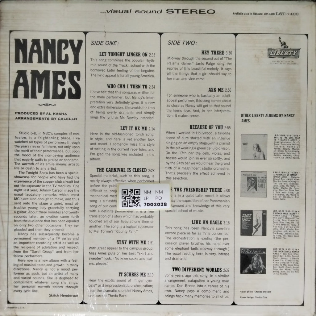 Nancy Ames - Nancy Ames (Vinyl)