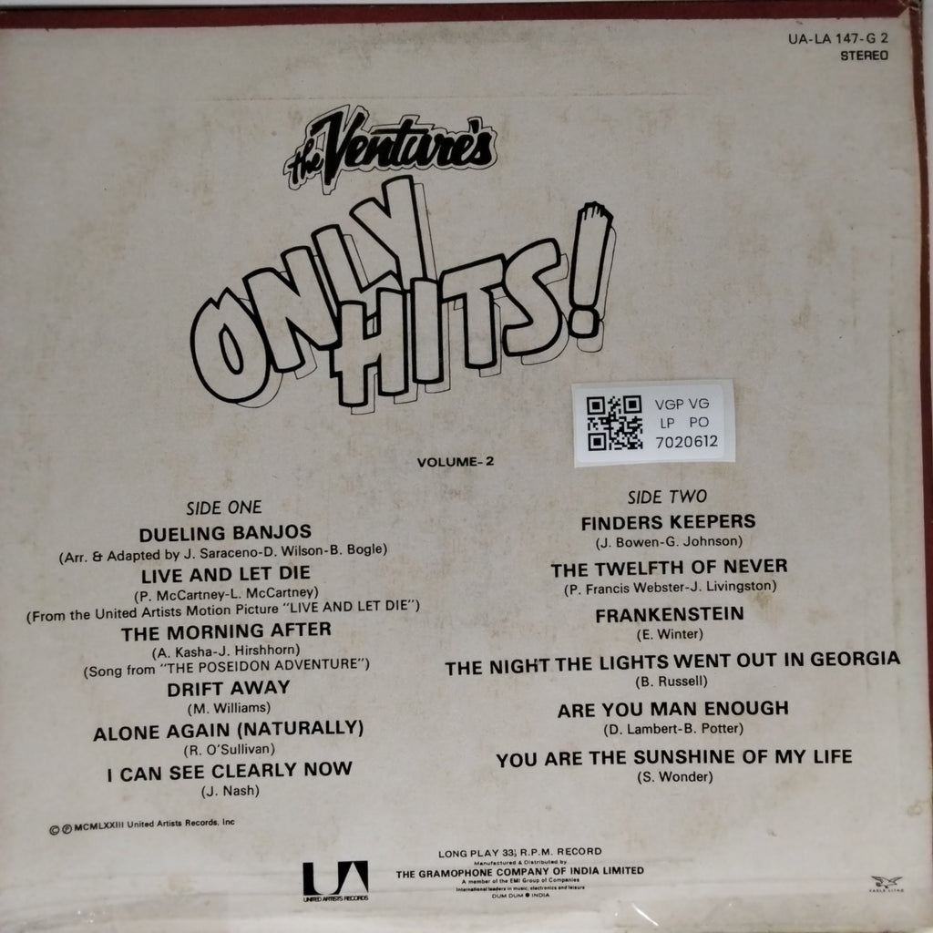 The Ventures - Only Hits! Vol. 2 (Vinyl)