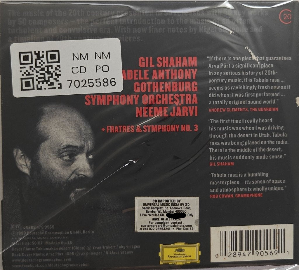 Arvo Pärt - Tabula Rasa (CD)