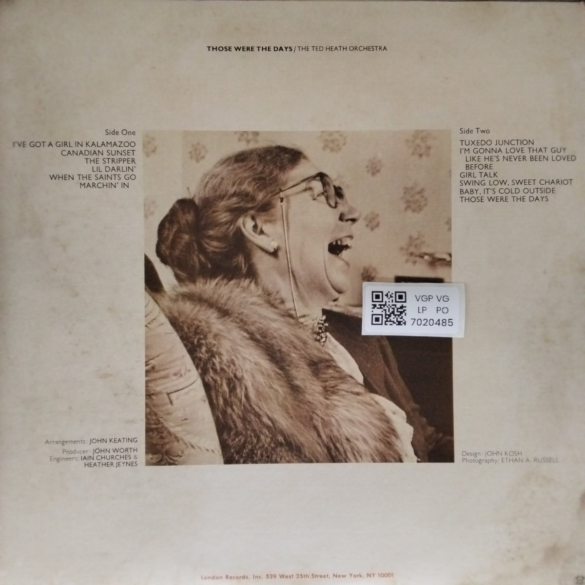 The Ted Heath Orchestra - Those Were The Days (Vinyl)