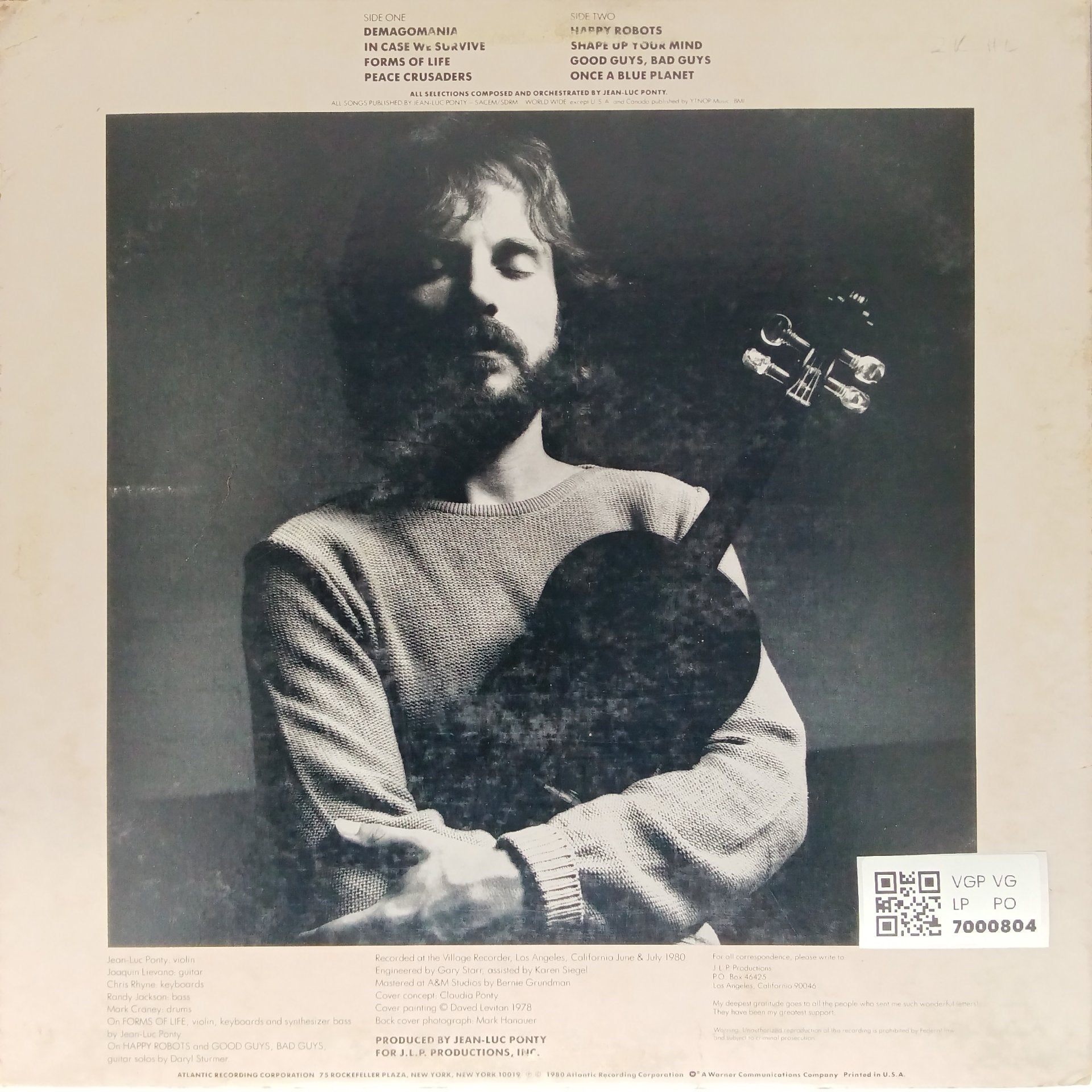 Jean-Luc Ponty - Civilized Evil (Vinyl)