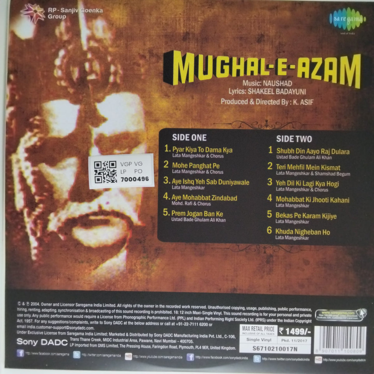Naushad - Mughal-E-Azam (Vinyl)