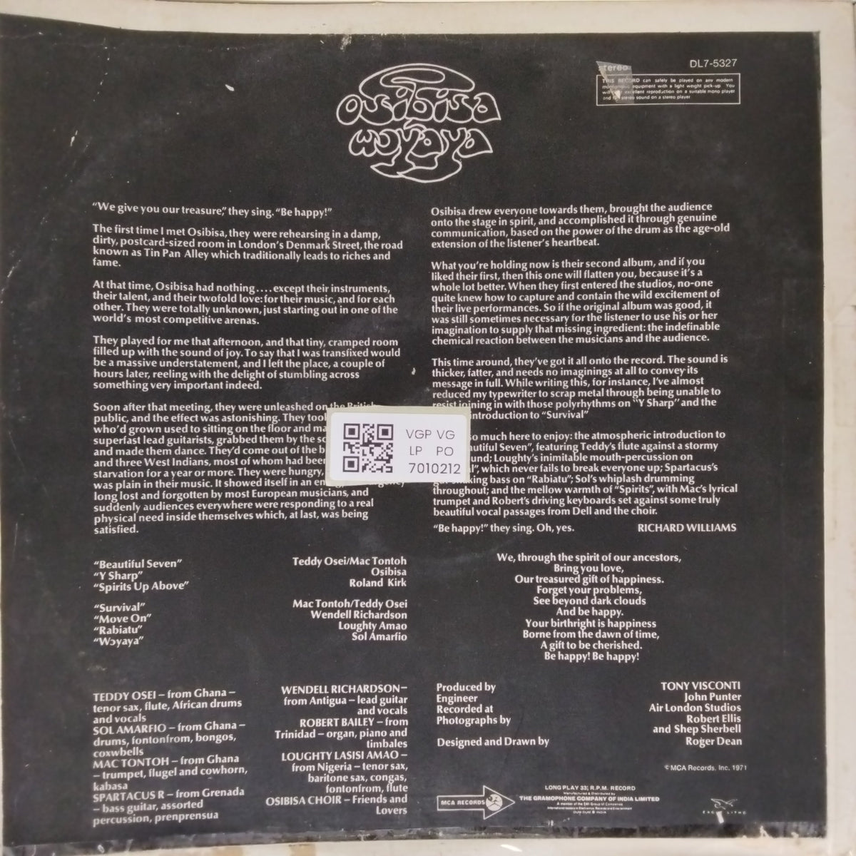 Osibisa - Woyaya (Vinyl)