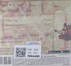 Pandit V. G. Jog, Zakir Hussain - Raga Jog, Raageshri (CD)