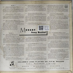 Elisabeth Schwarzkopf, Walter Gieseking - A Mozart Song Recital (Vinyl)