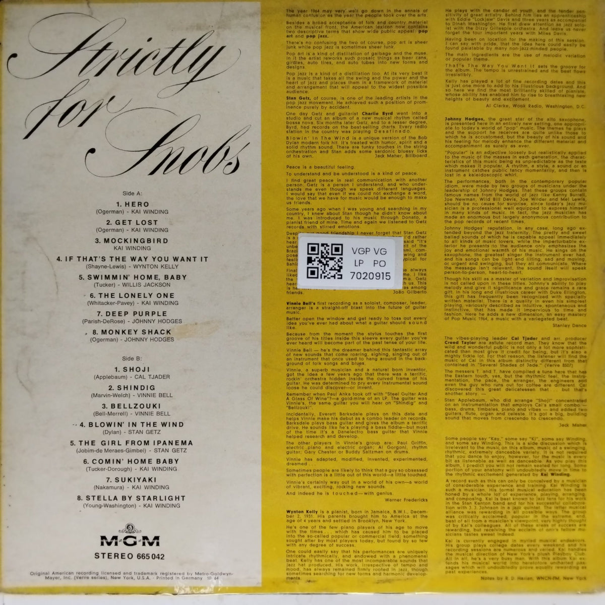 Various - Strictly for Snobs (Vinyl)