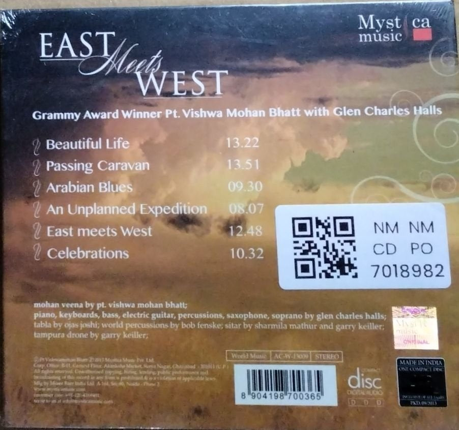 Vishwa Mohan Bhatt, Glen Charles Halls - East Meets West (CD)