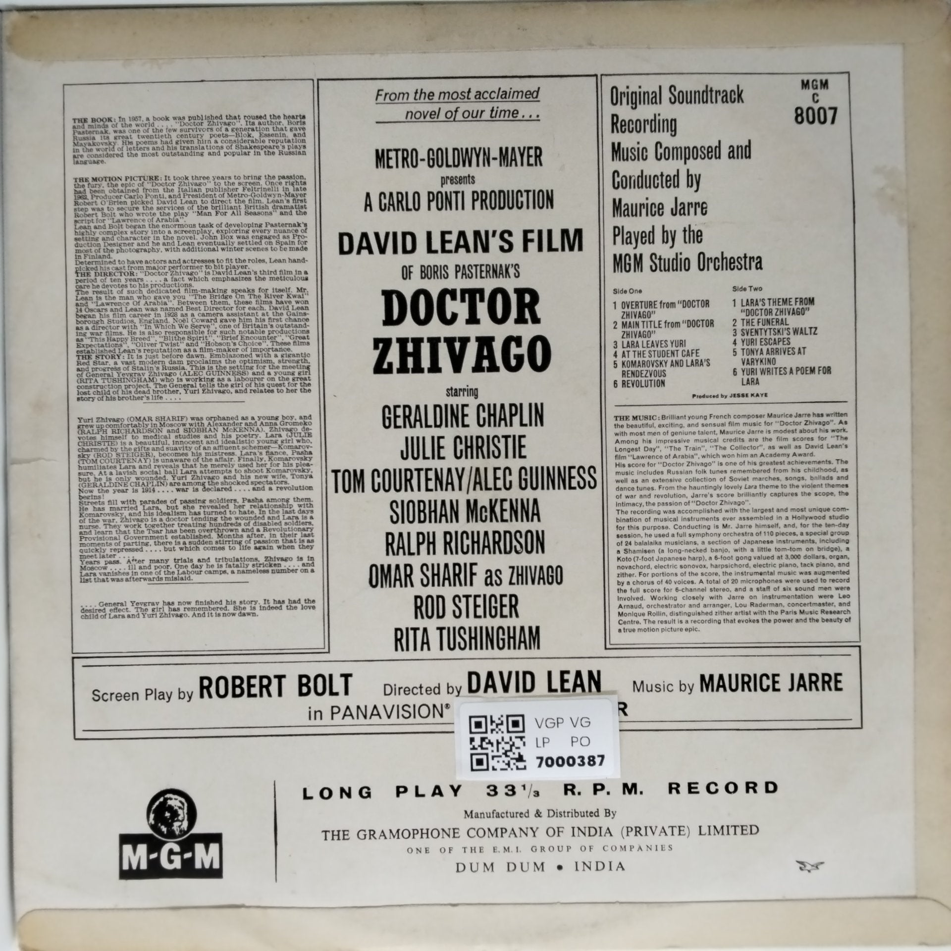 Maurice Jarre - Doctor Zhivago (Vinyl)