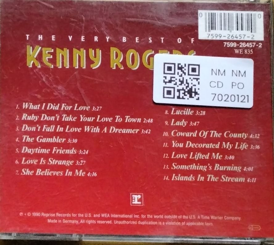Kenny Rogers - The Very Best Of Kenny Rogers (CD)
