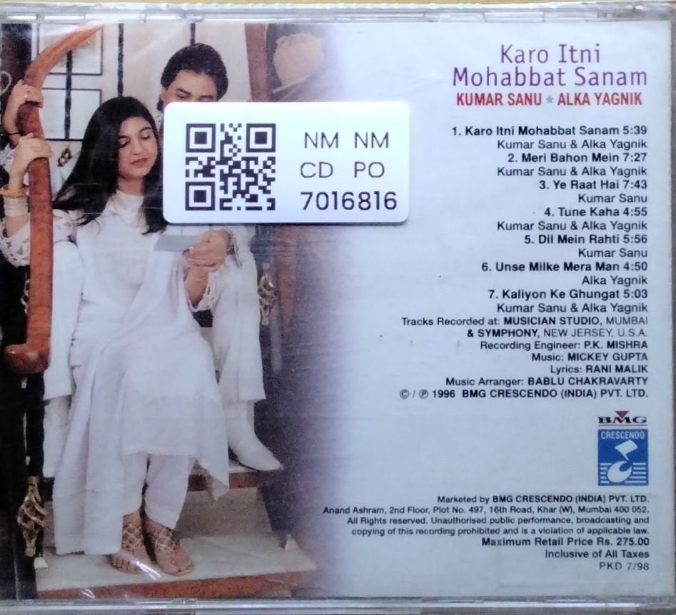 Kumar Sanu, Alka Yagnik - Karo Itni Mohabbat Sanam (CD)