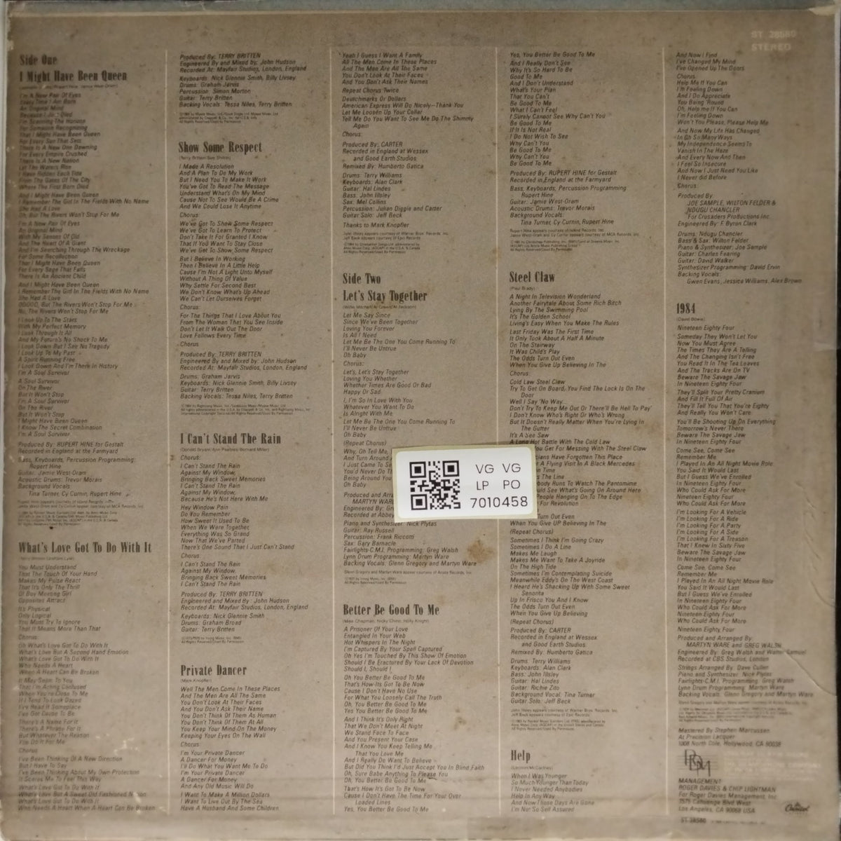 Tina Turner - Private Dancer (Vinyl)
