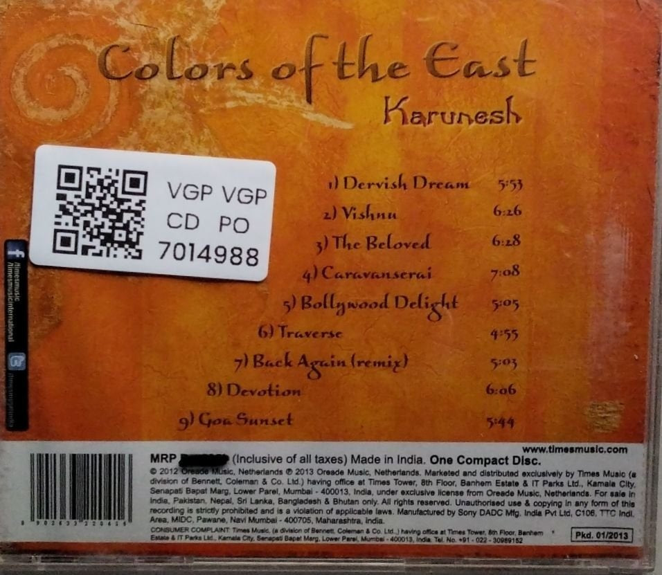 Karunesh - Colors of the East (CD)