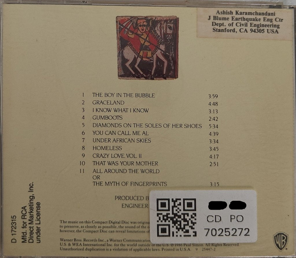 Paul Simon - Graceland (CD)