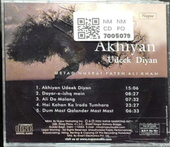 Ustad Nusrat Fateh Ali Khan - Akhiyan Udeek Diyan (CD)