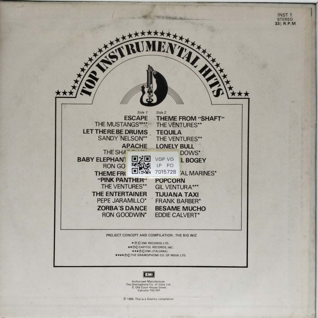 Various - Top Instrumental Hits (Vinyl)