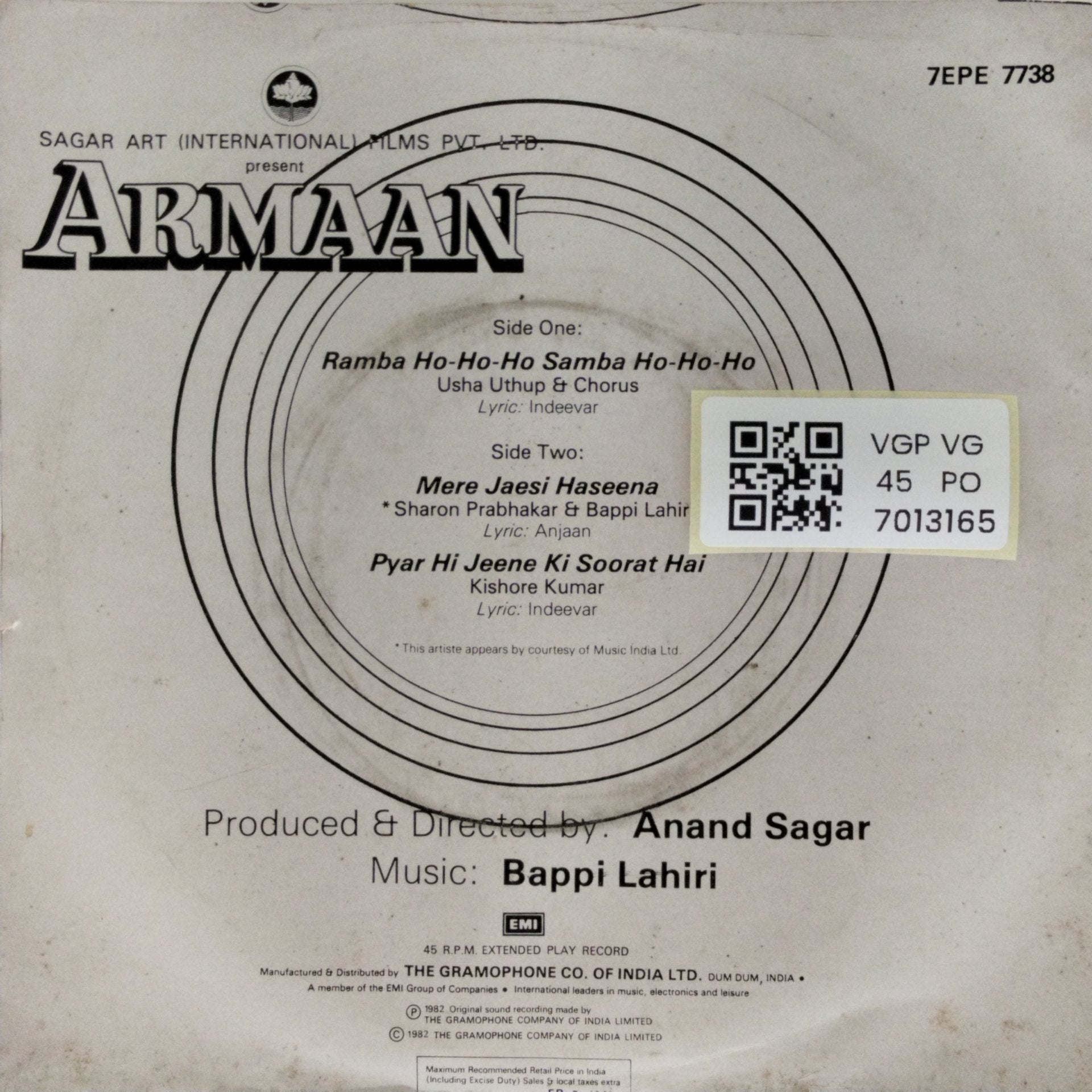 Bappi Lahiri - Armaan (45-RPM)