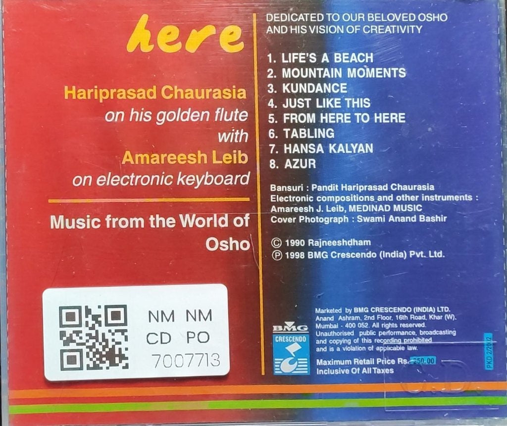 Hariprasad Chaurasia, Amareesh Leib - Here (CD)