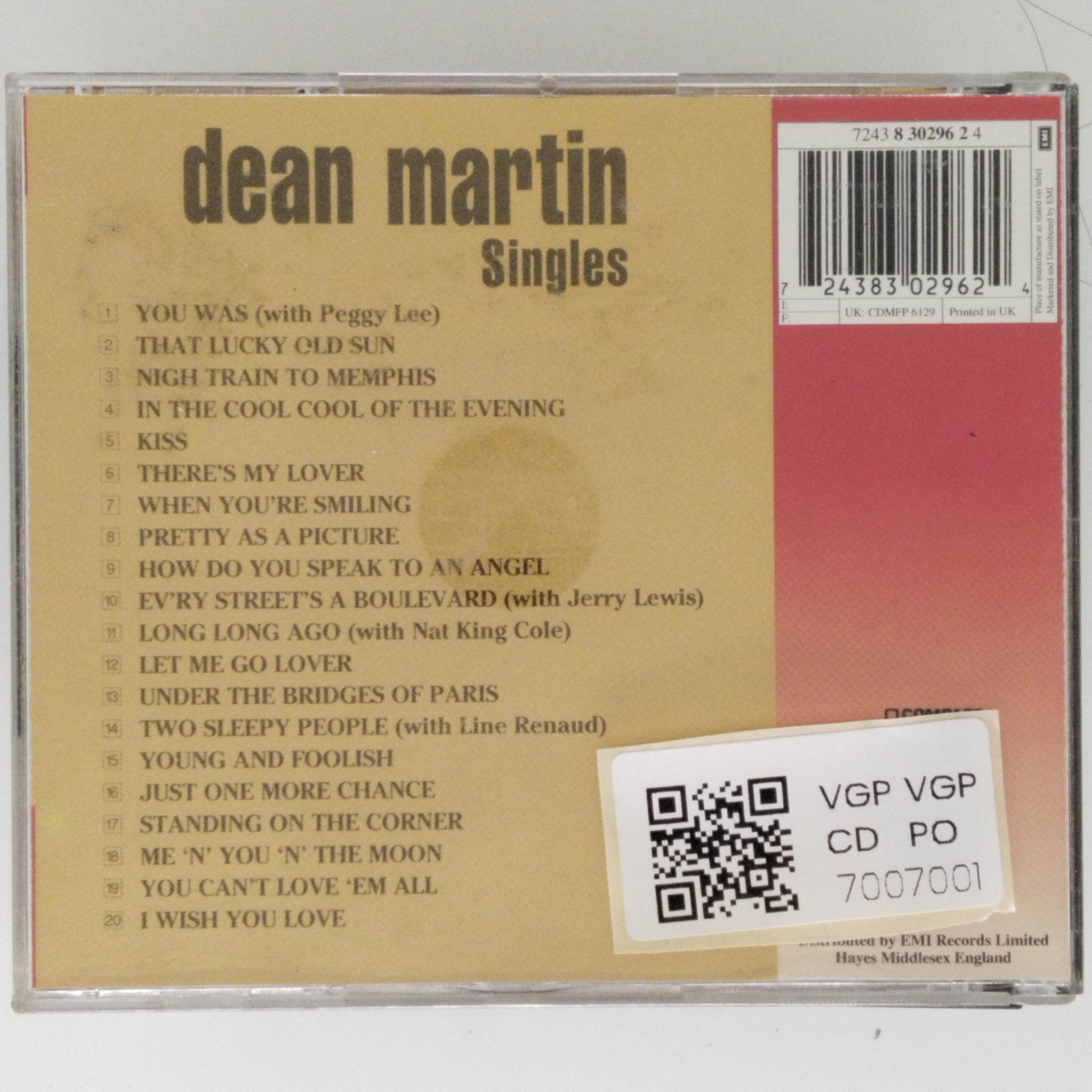 Dean Martin - Singles (CD)