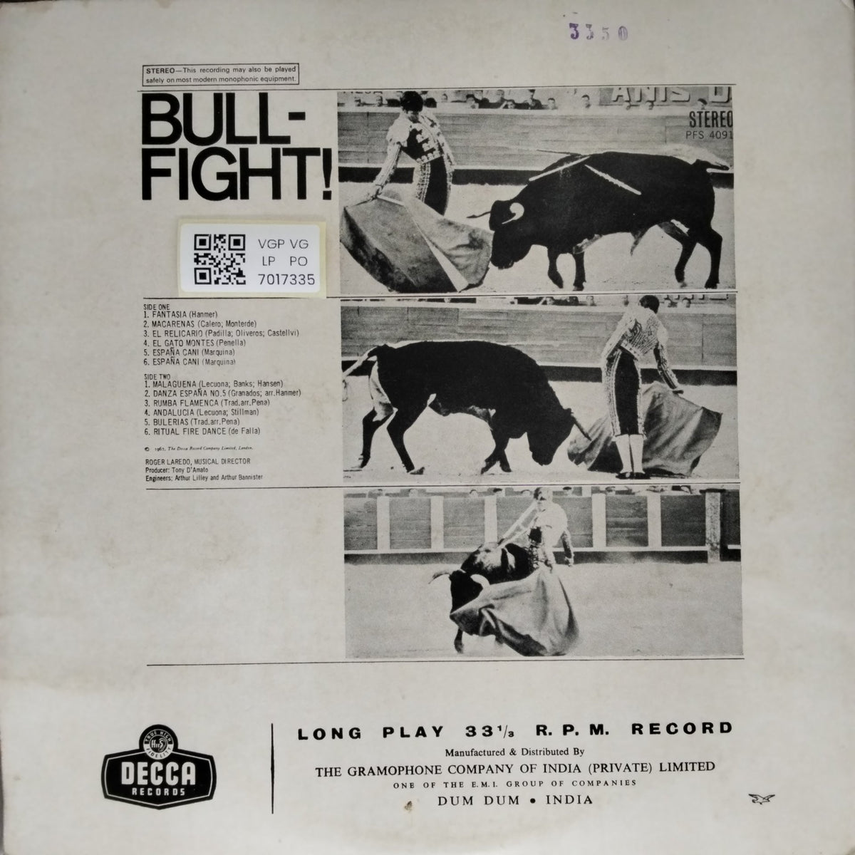 Roger Laredo - Bullfight! (Vinyl)