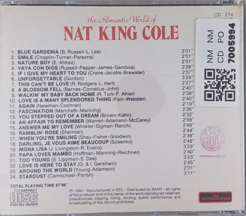 Nat King Cole - Unforgettable (CD)