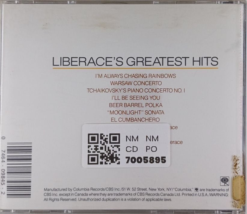 Liberace - Liberace's Greatest Hits (CD)