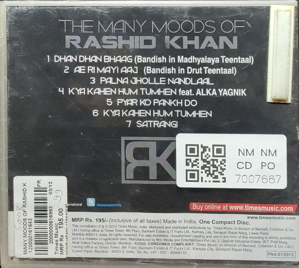 Rashid Khan - The Many Moods of Rashid Khan (CD)