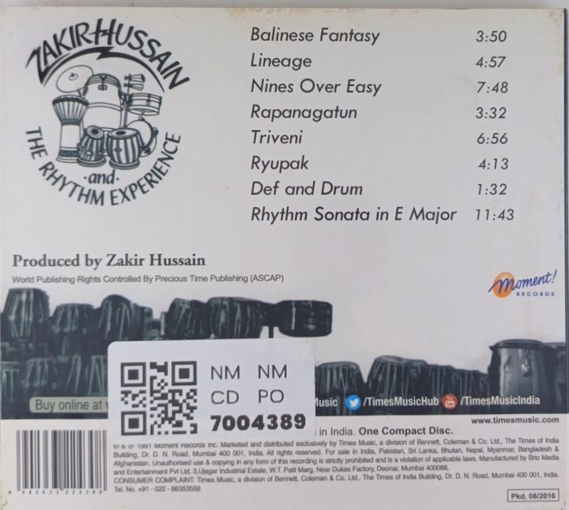 Zakir Hussain - The Rhythm Experience (CD)