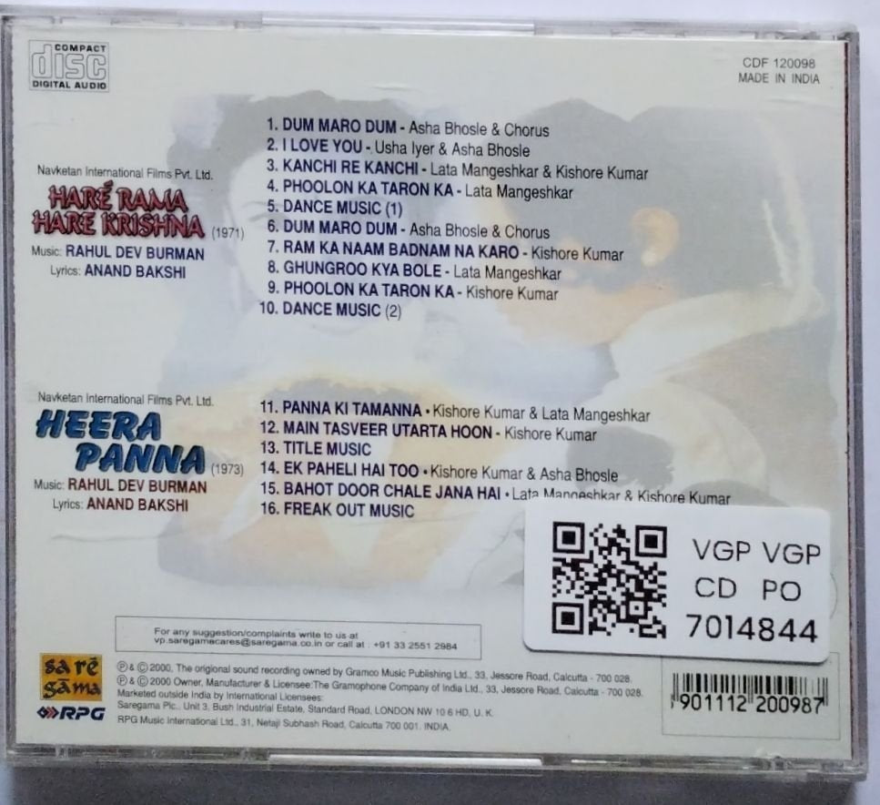 Rahul Dev Burman - Hare Rama Hare Krishna / Heera Panna (CD)
