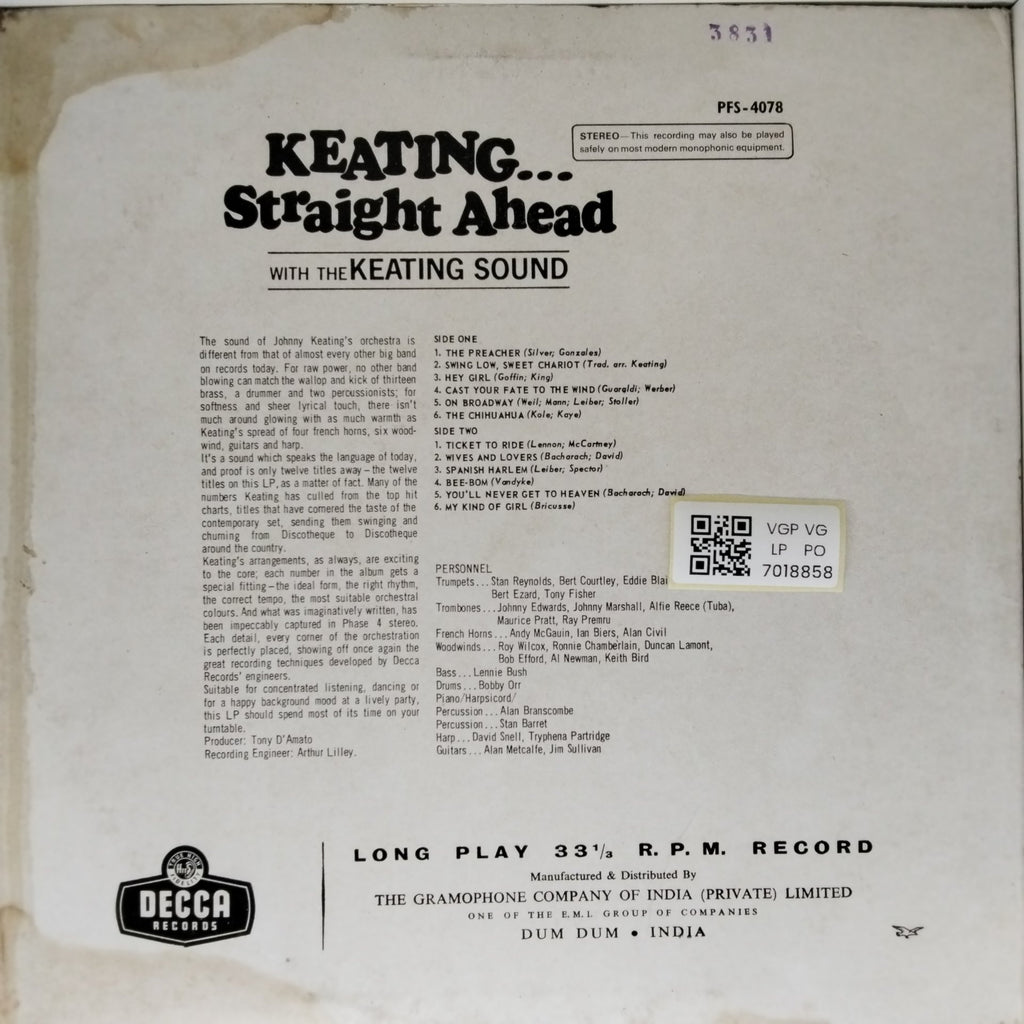 The Keating Sound - Keating... Straight Ahead (Vinyl)