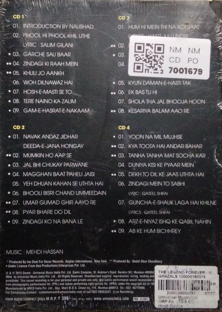 Mehdi Hassan - The Legend Mehdi Hassan Forever (CD) (4)