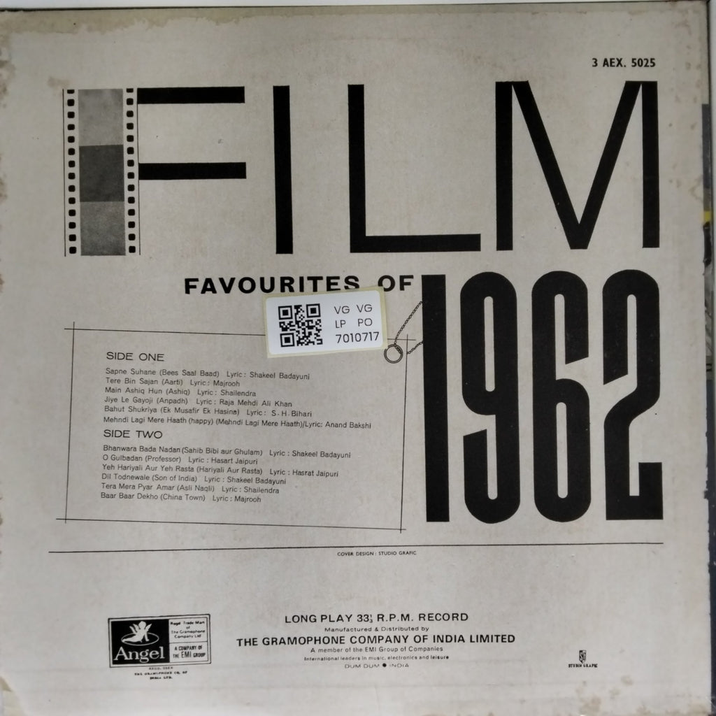 Various - Film Favourites of 1962 (Vinyl)