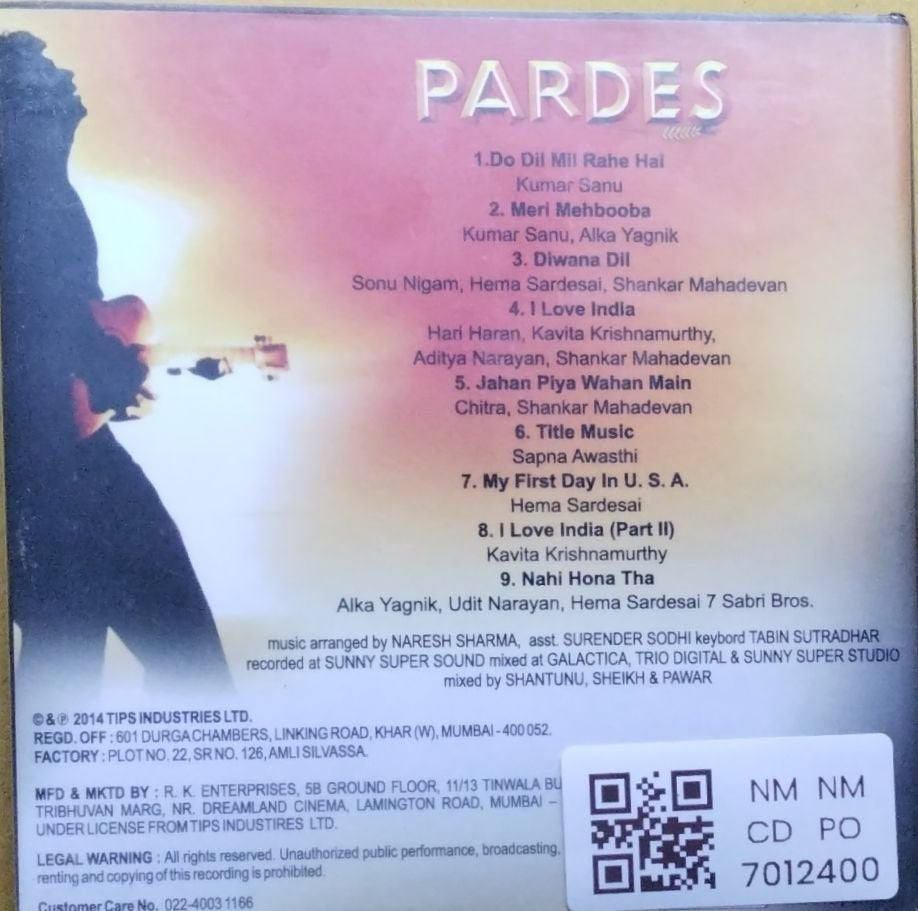 Nadeem Shravan - Pardes (CD)
